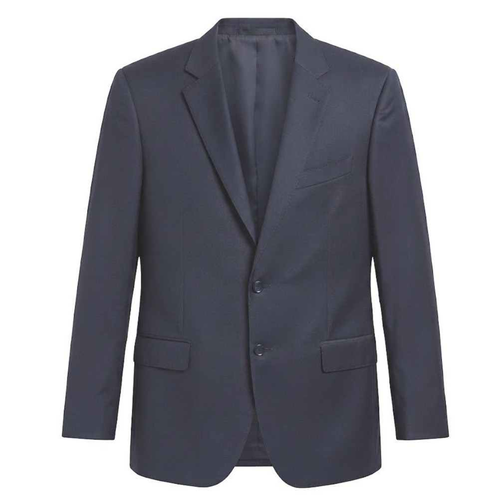 Ermenegildo Zegna Trofeo Mila Blue Wool 2-Button Blazer Jacket 56R Italy